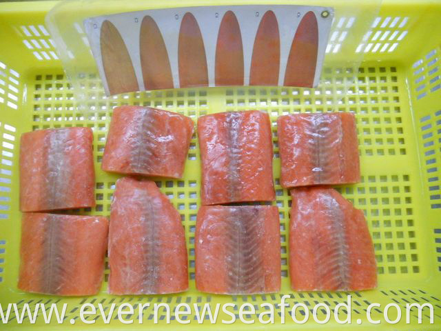New season frozen pink salmon portion
